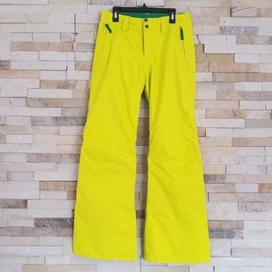 North Face Womens XS Yellow Snowboard Ski Snow Insulated Waterproof Winter Pants